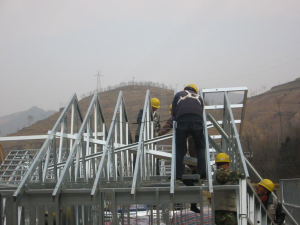 constructing roof